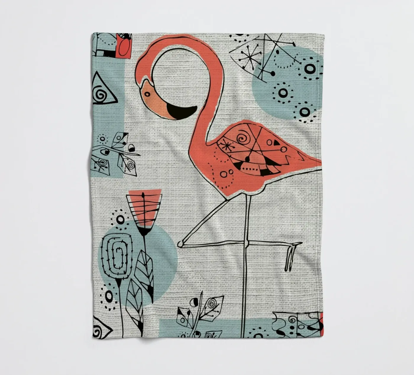 Flamingo 2 Fleecedecke von Rocket68