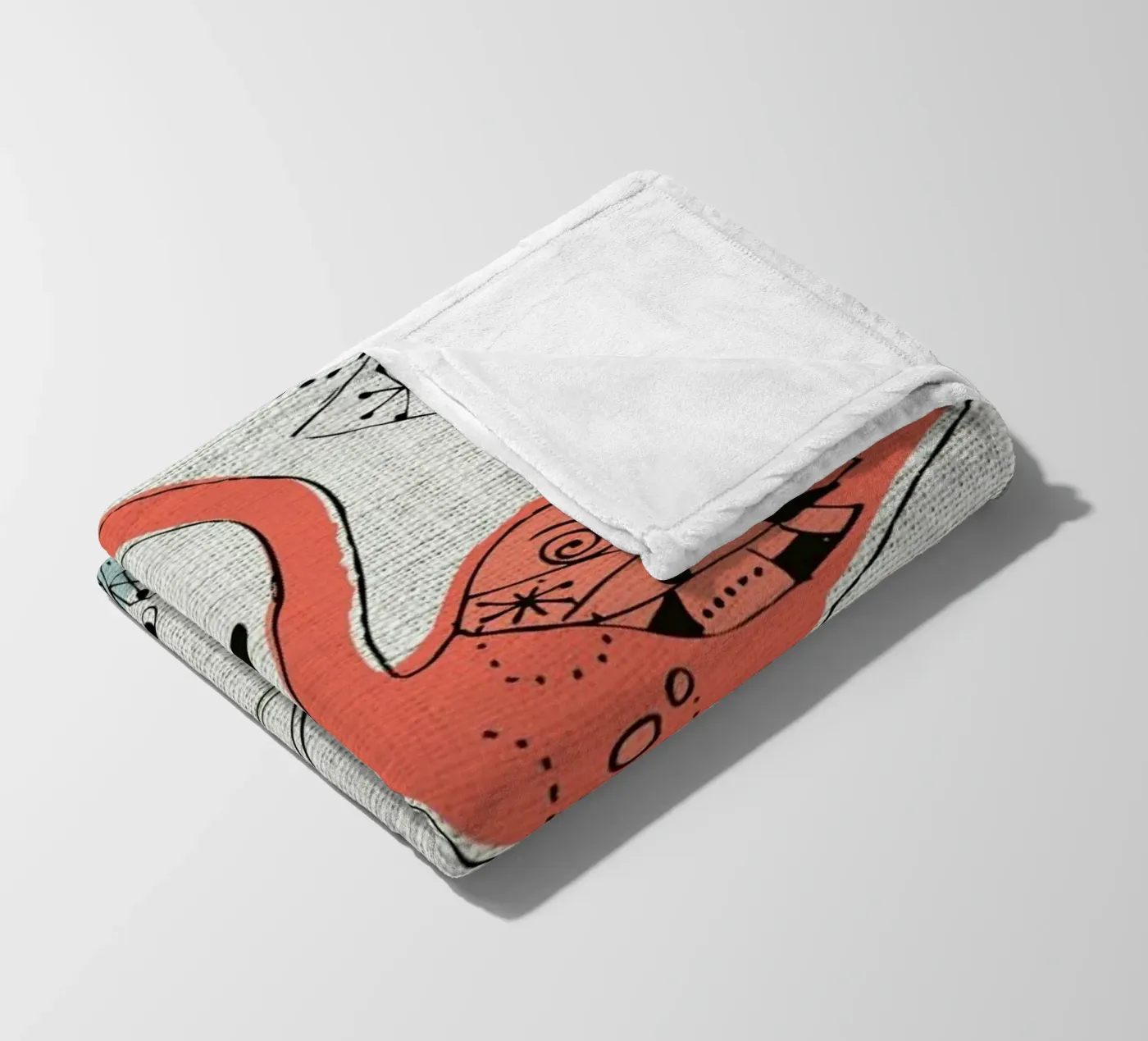 Flamingo 2 Fleecedecke von Rocket68