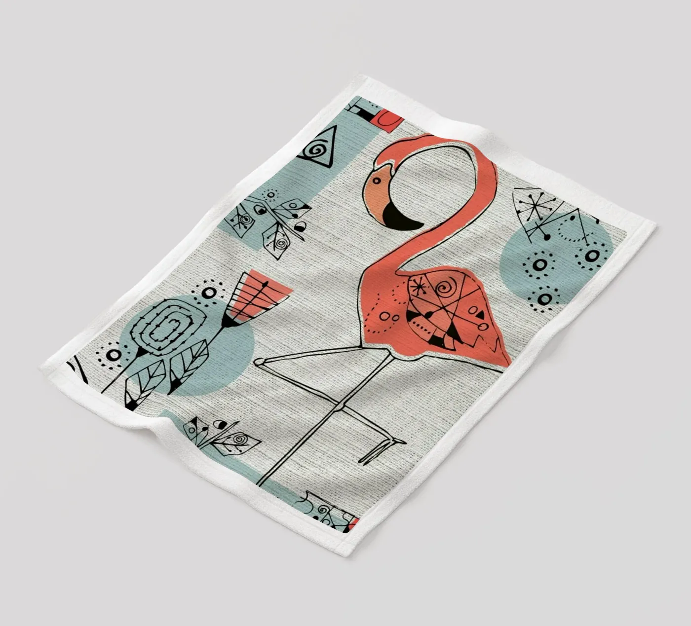 Flamingo 2 Fleecedecke von Rocket68