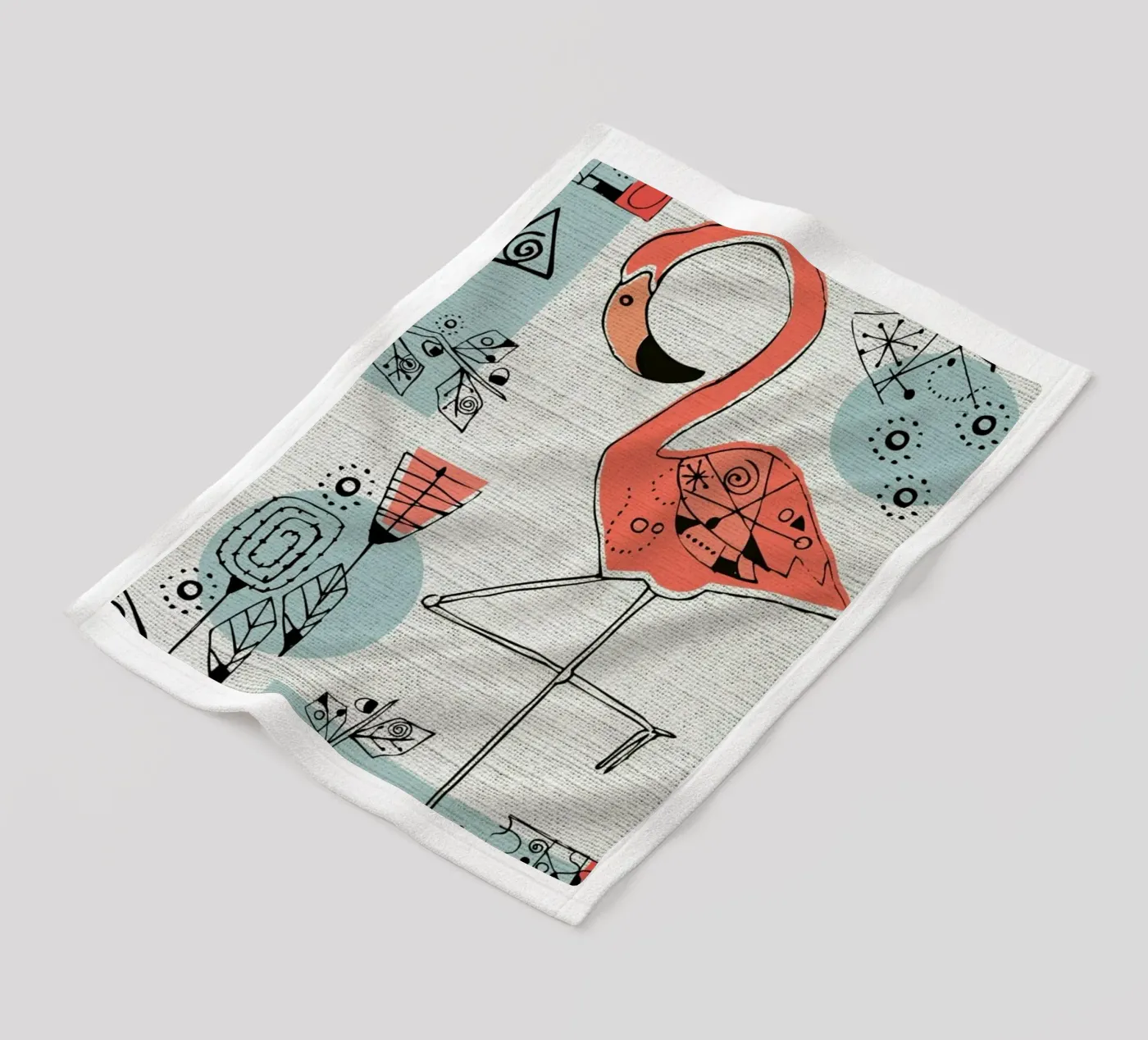 Flamingo 2 Fleecedecke von Rocket68