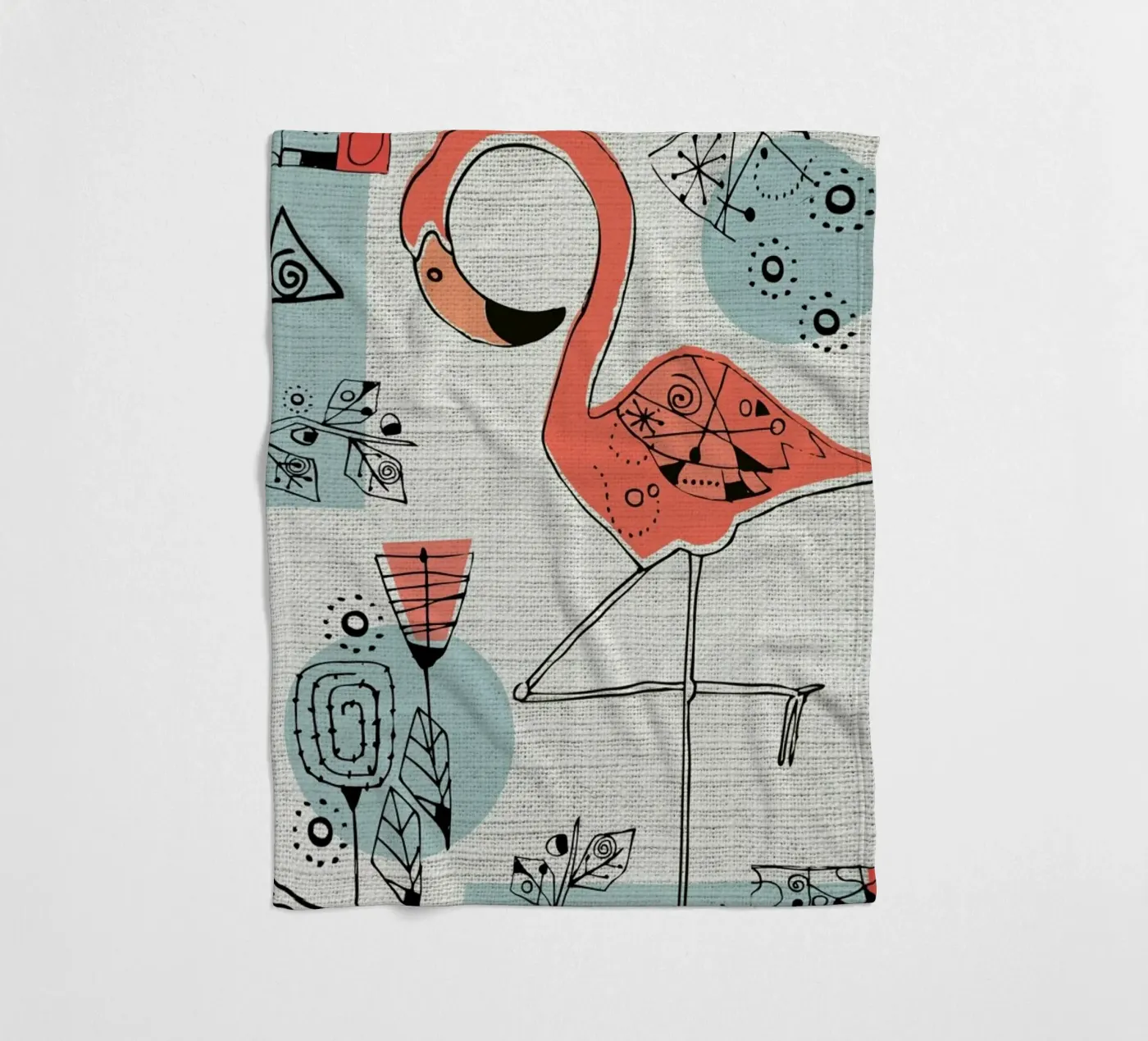 Flamingo 2 Fleecedecke von Rocket68