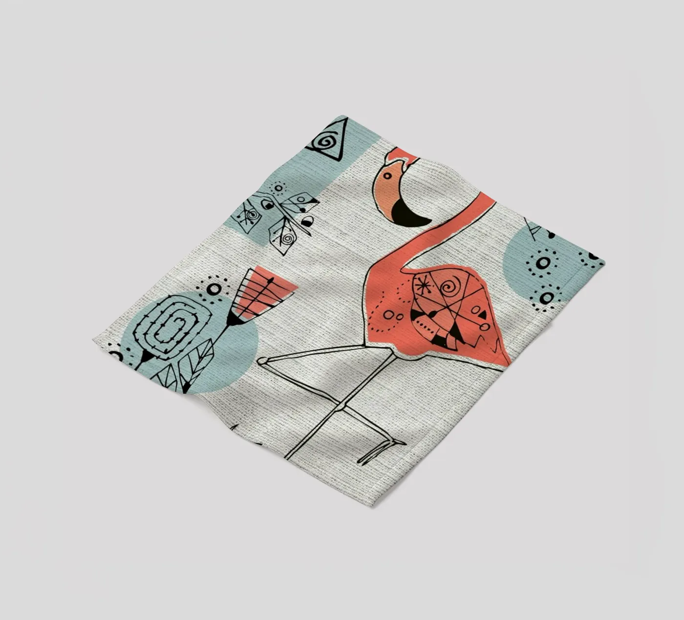 Flamingo 2 Fleecedecke von Rocket68