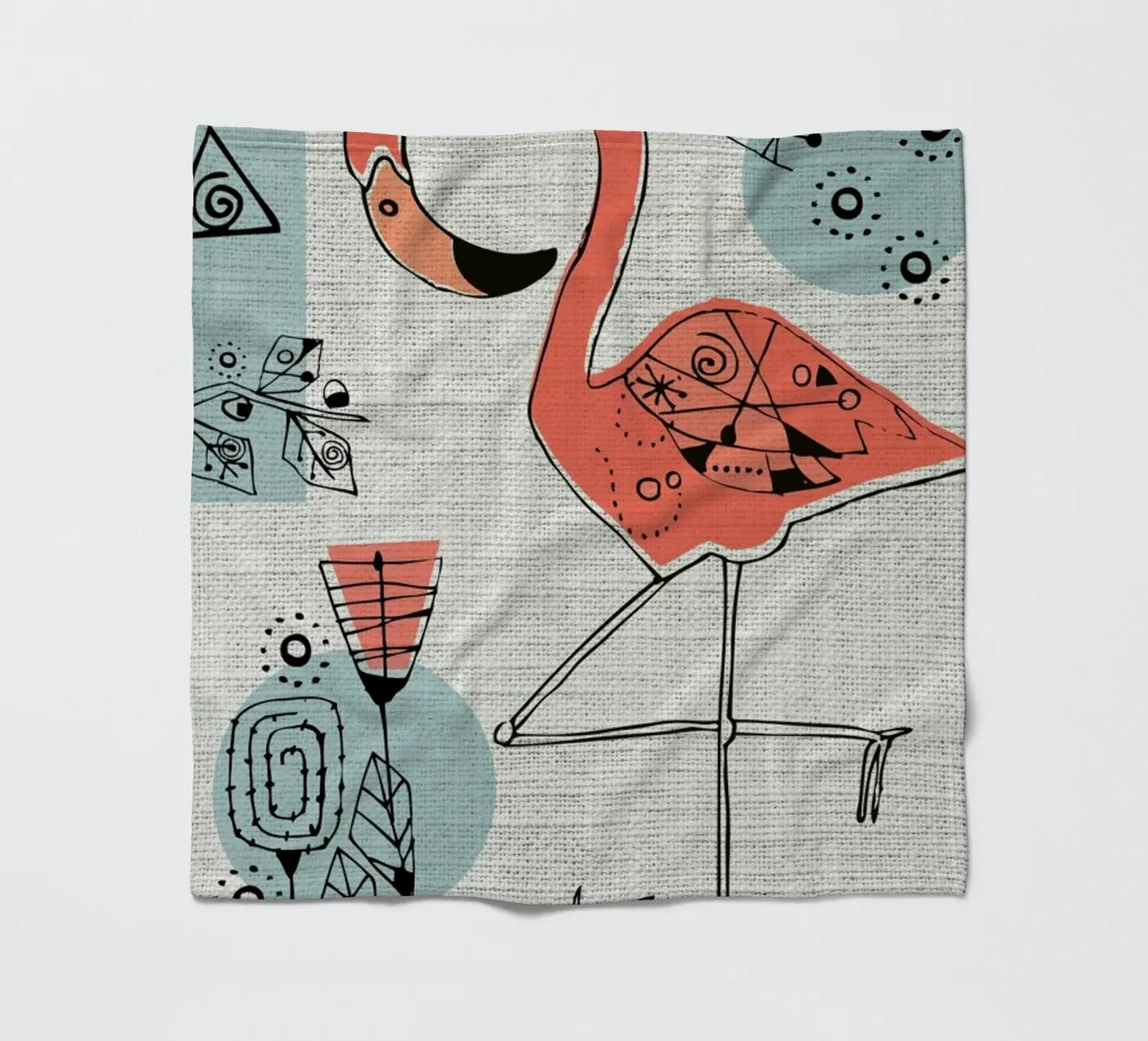 Flamingo 2 Fleecedecke von Rocket68