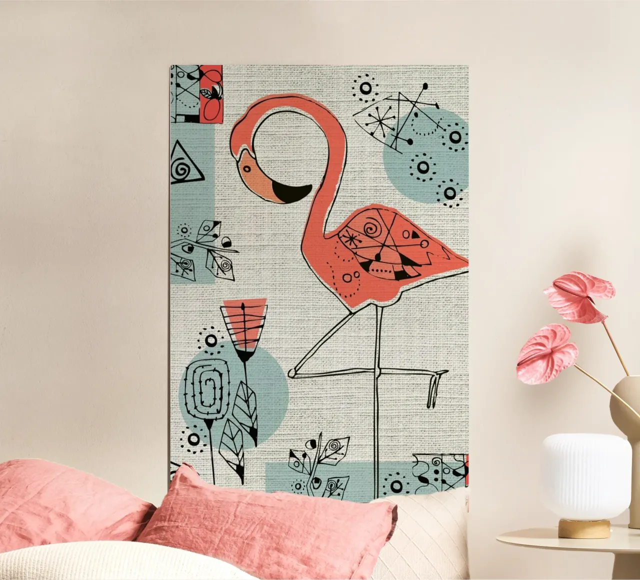 Flamingo 2 poster by Rocket68