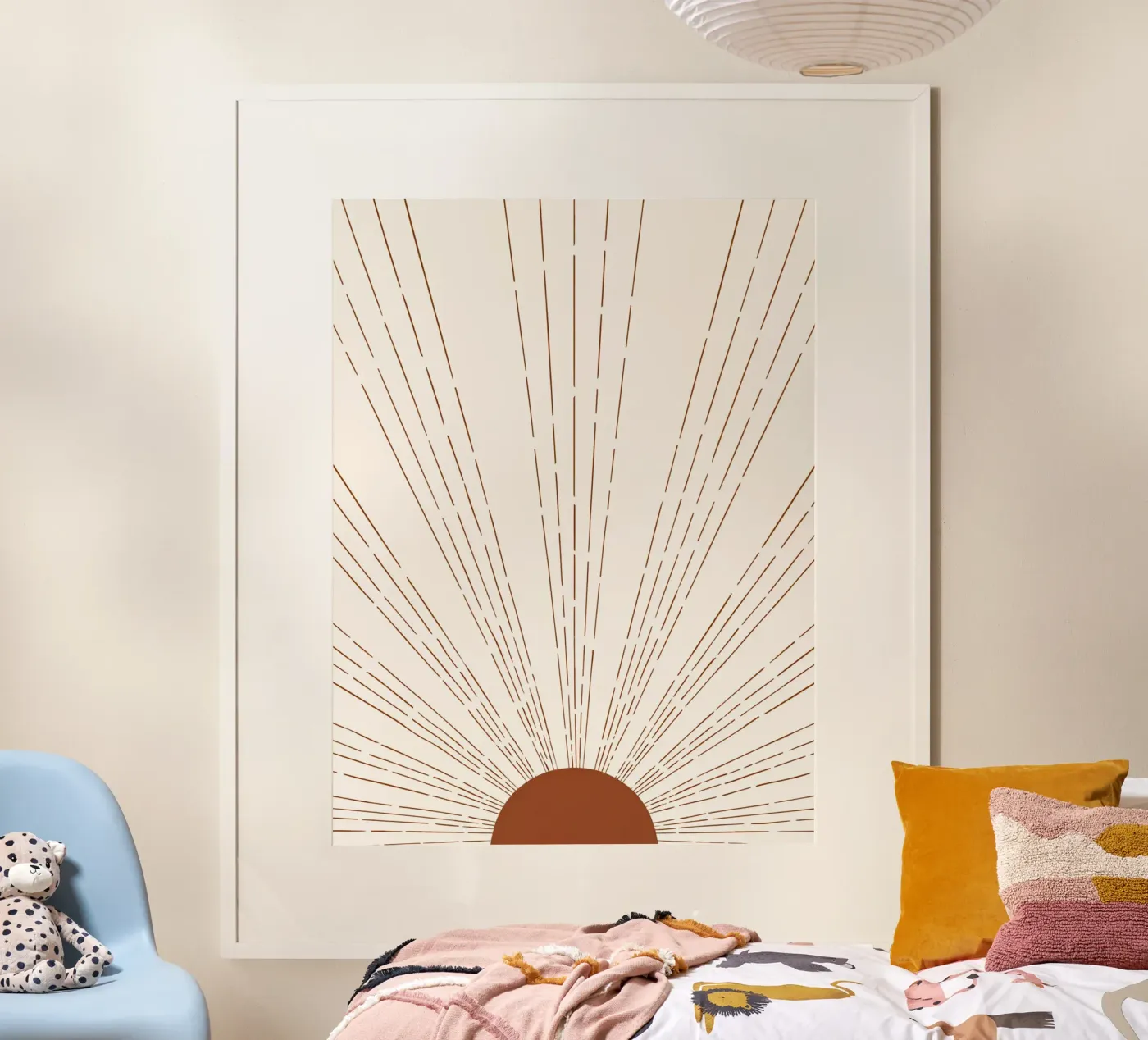 Boho Sunbeam Abstract Celestial poster da Ninaittwaa