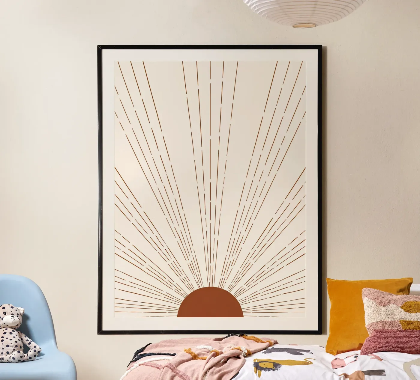 Boho Sunbeam Abstract Celestial poster da Ninaittwaa