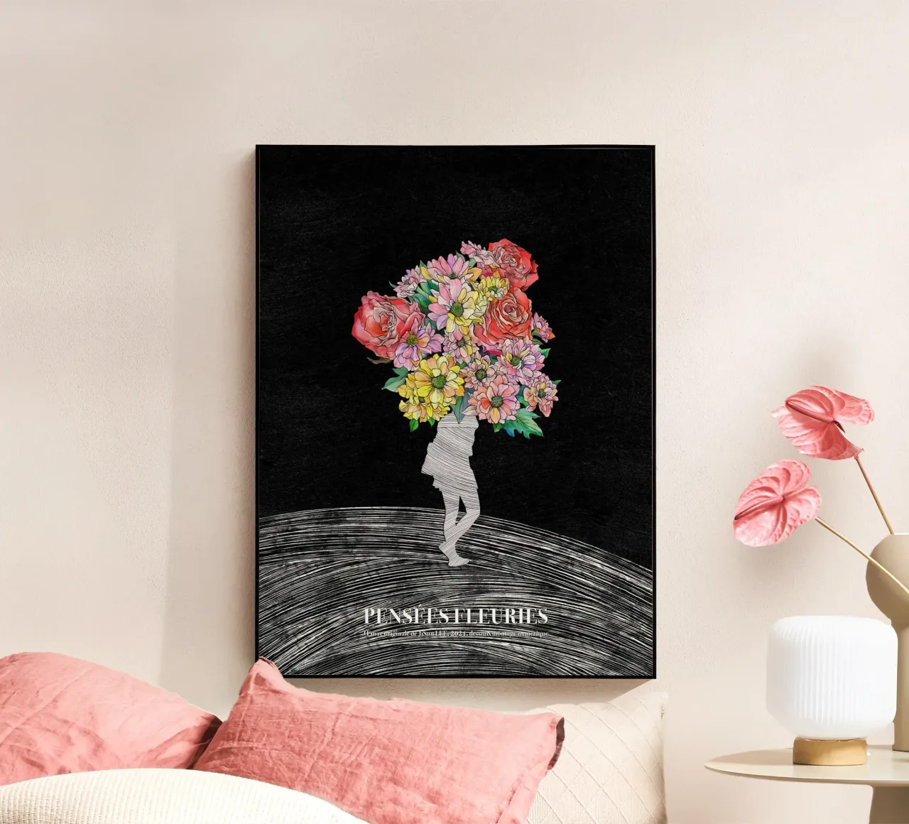 Pensées Fleuries plexiglass da artleejisun