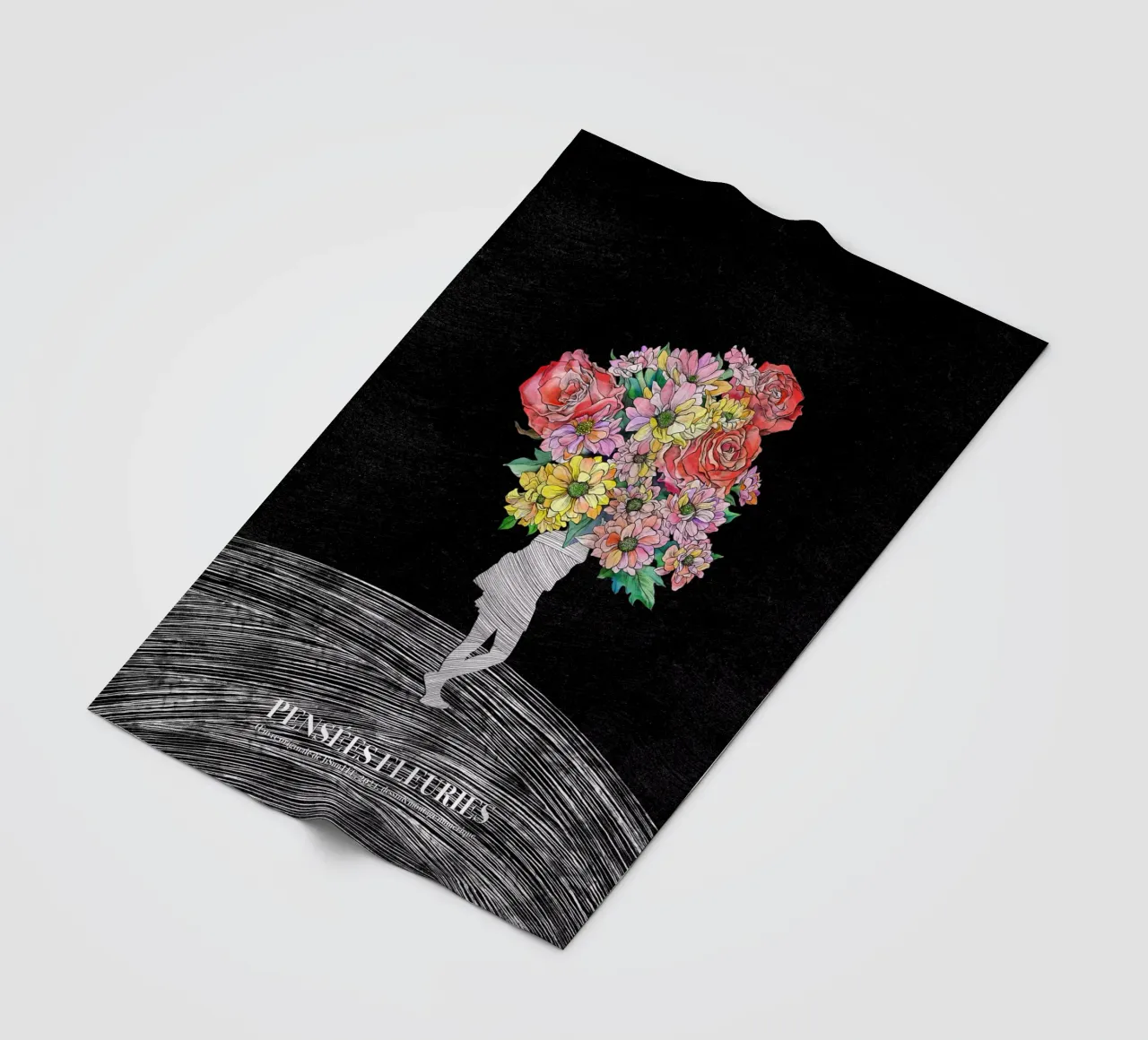 Pensées Fleuries coperta in pile da artleejisun