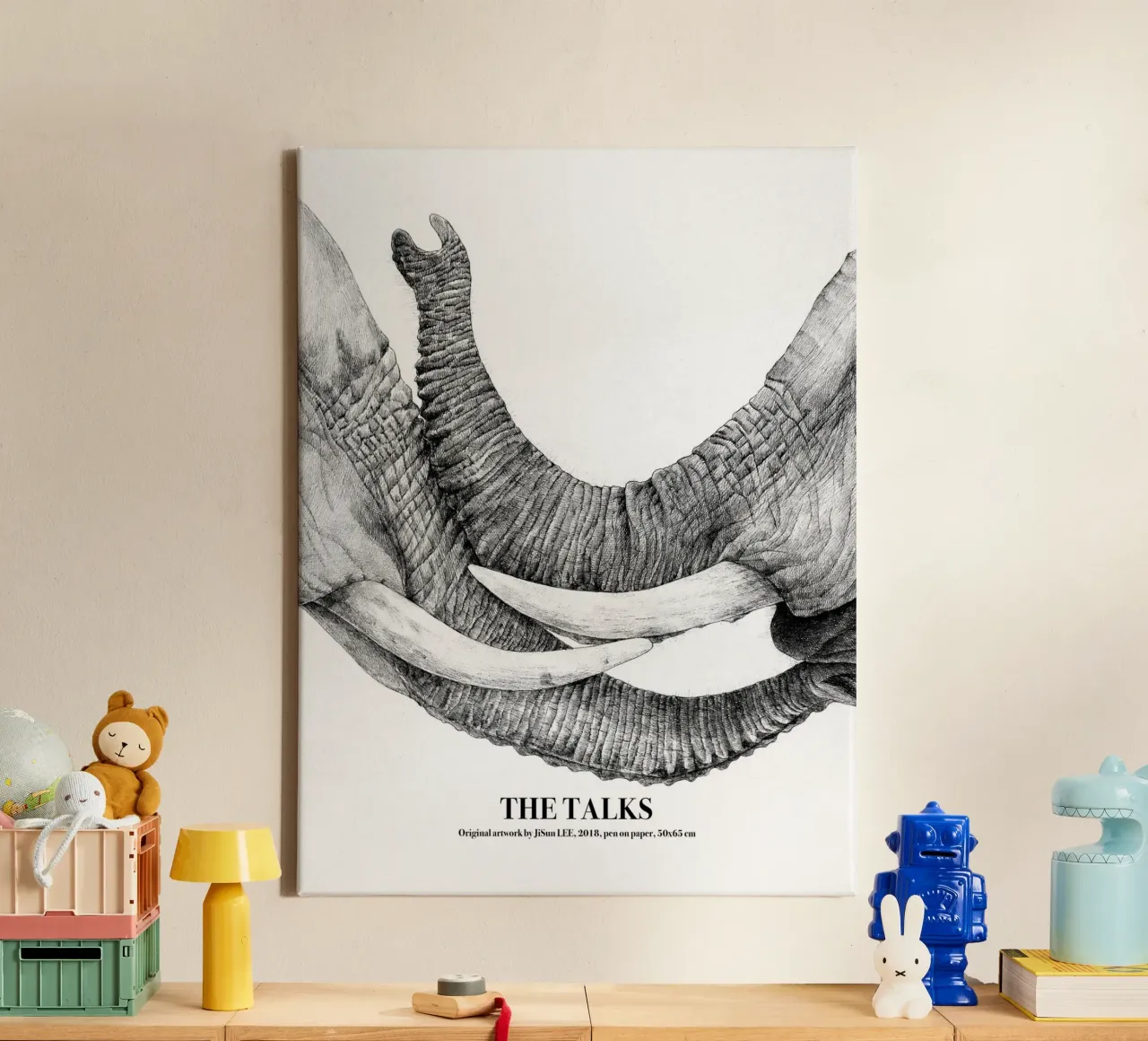 The Talks canvas met Baklijst van artleejisun