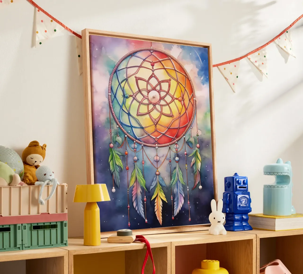 Attrape-rêve canvas met Baklijst van Théïa's Fantasia World