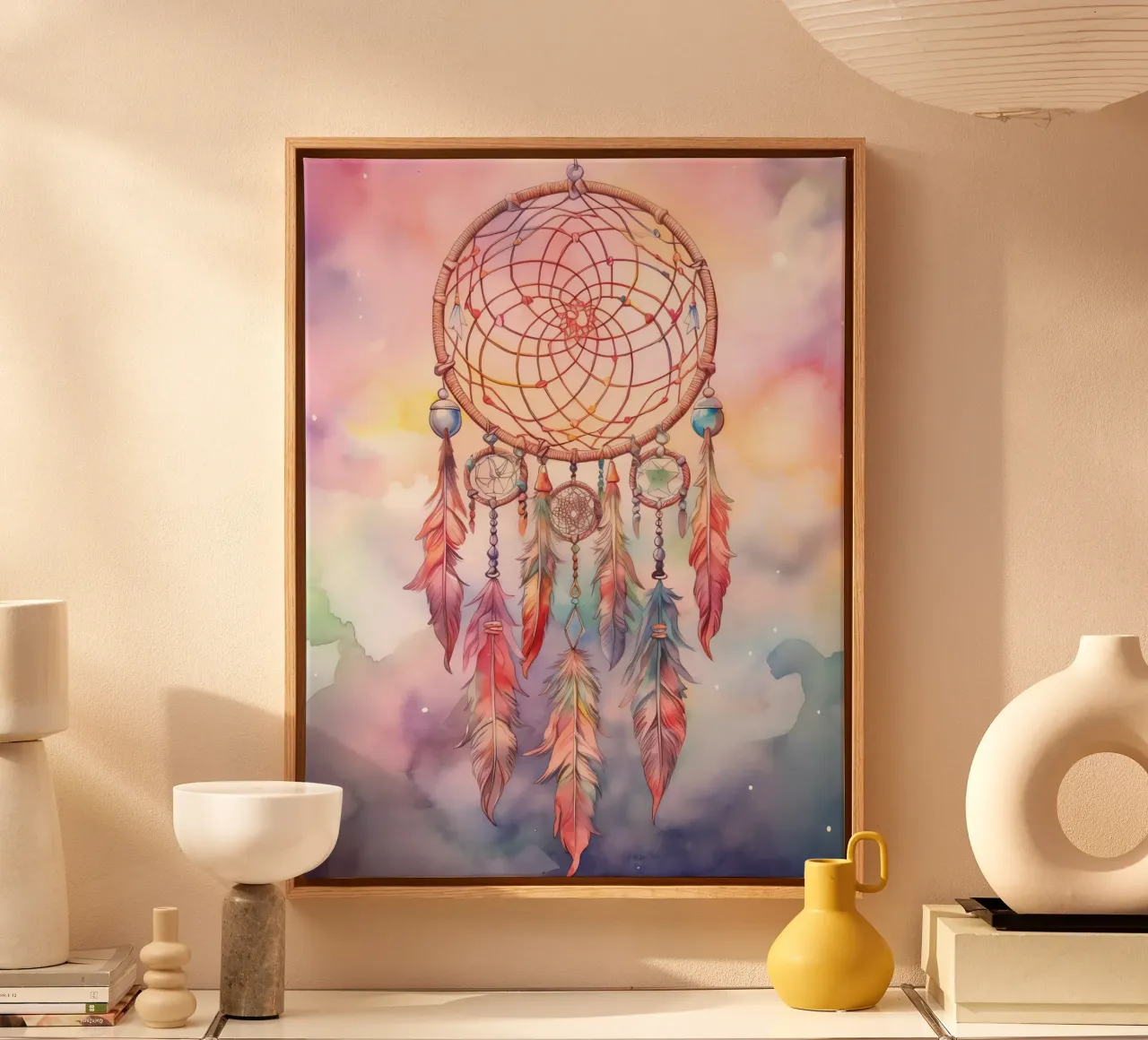Attrape-rêve canvas met Baklijst van Théïa's Fantasia World