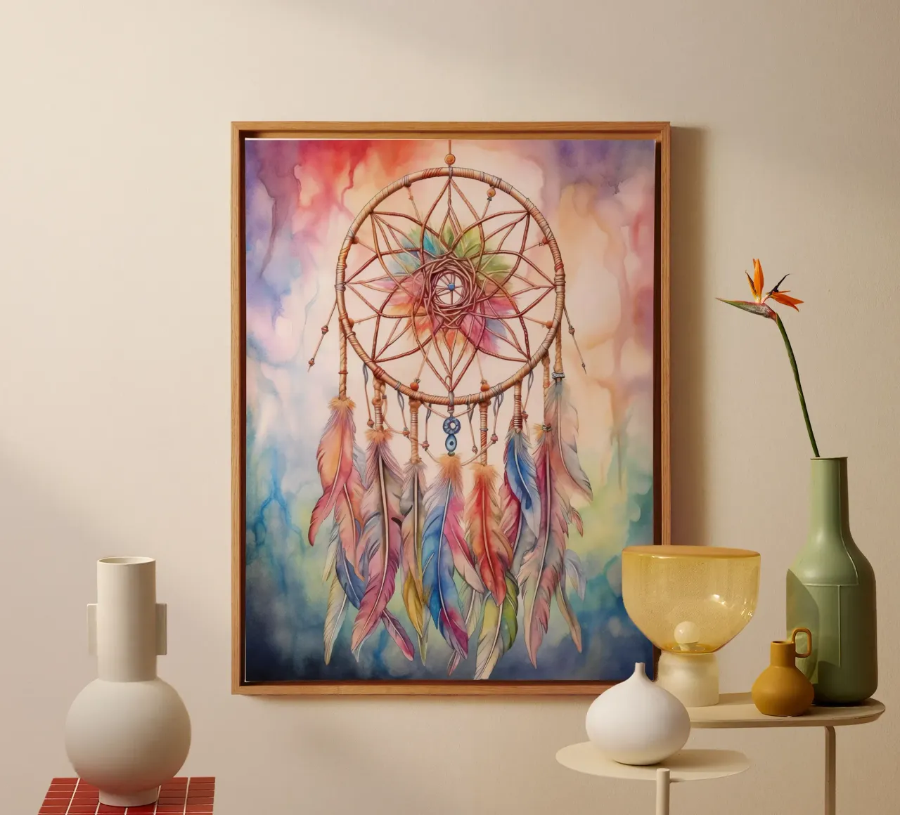 Attrape-rêve canvas met Baklijst van Théïa's Fantasia World