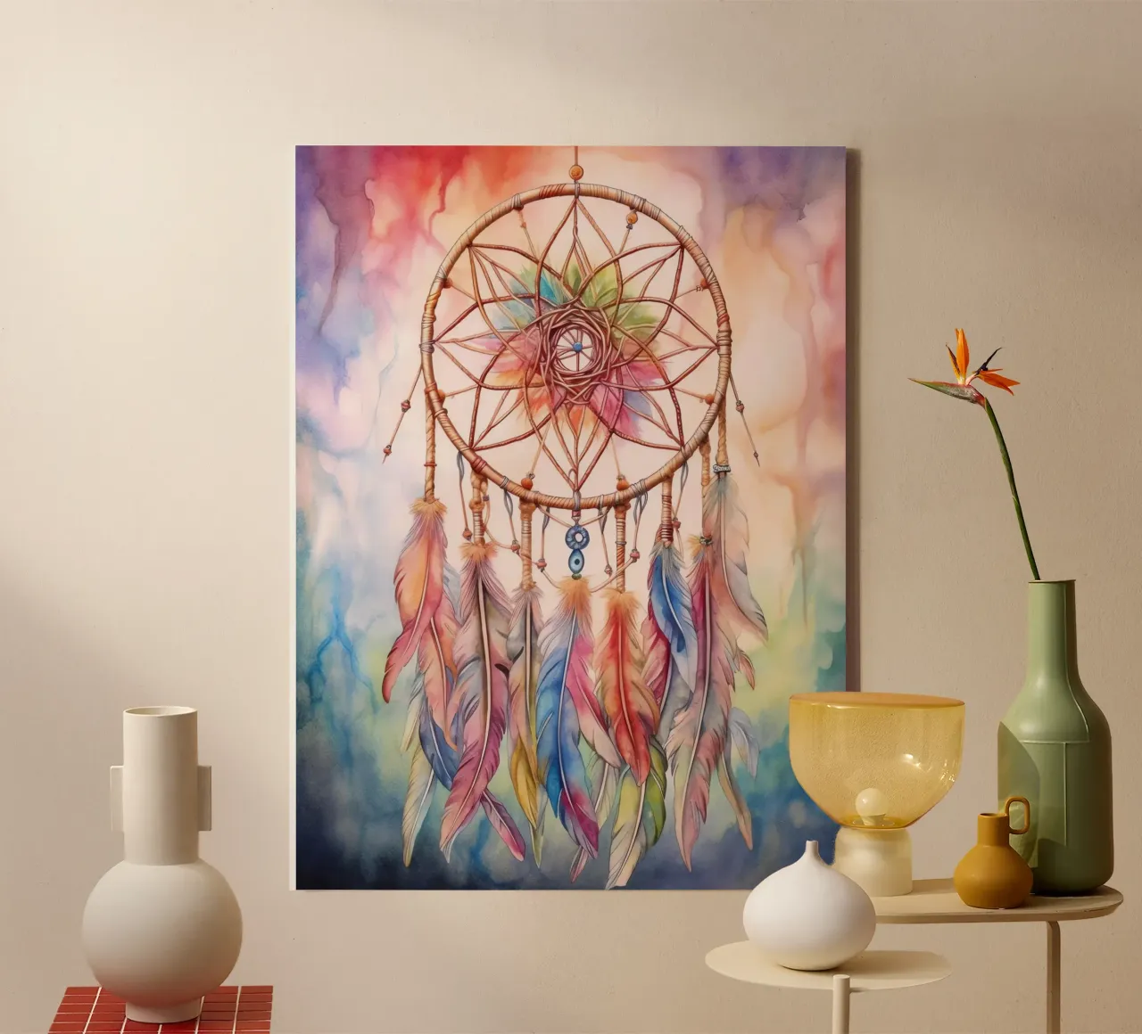 Attrape-rêve canvas met Baklijst van Théïa's Fantasia World