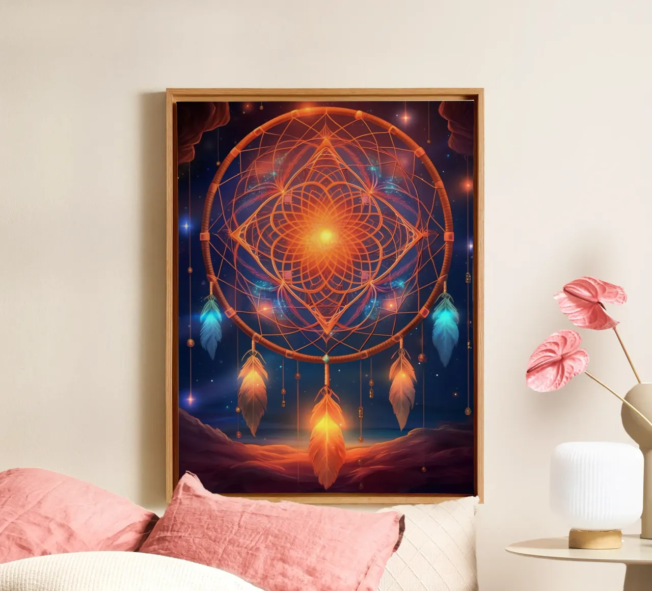 Attrape-rêve canvas met Baklijst van Théïa's Fantasia World