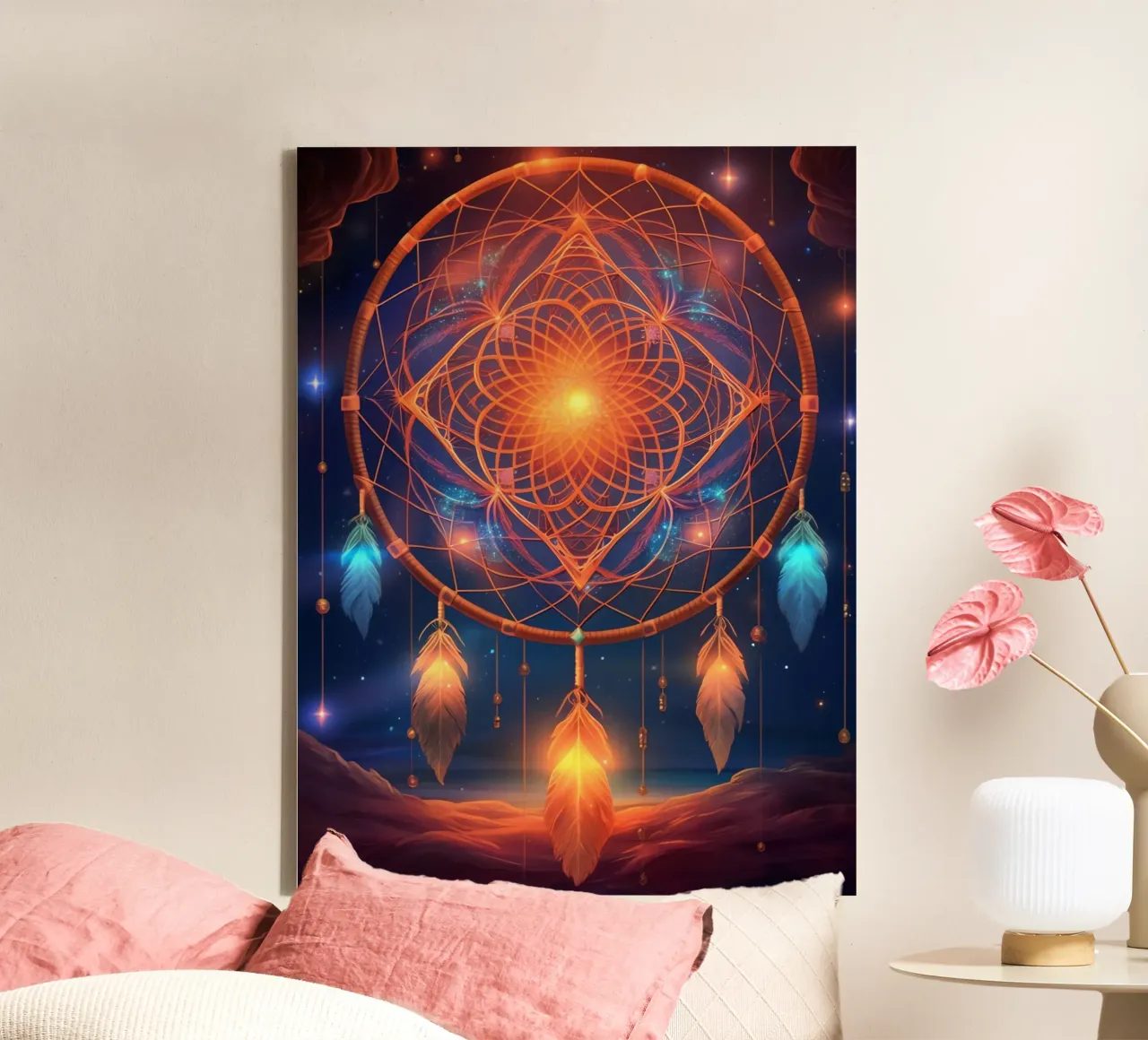 Attrape-rêve canvas met Baklijst van Théïa's Fantasia World