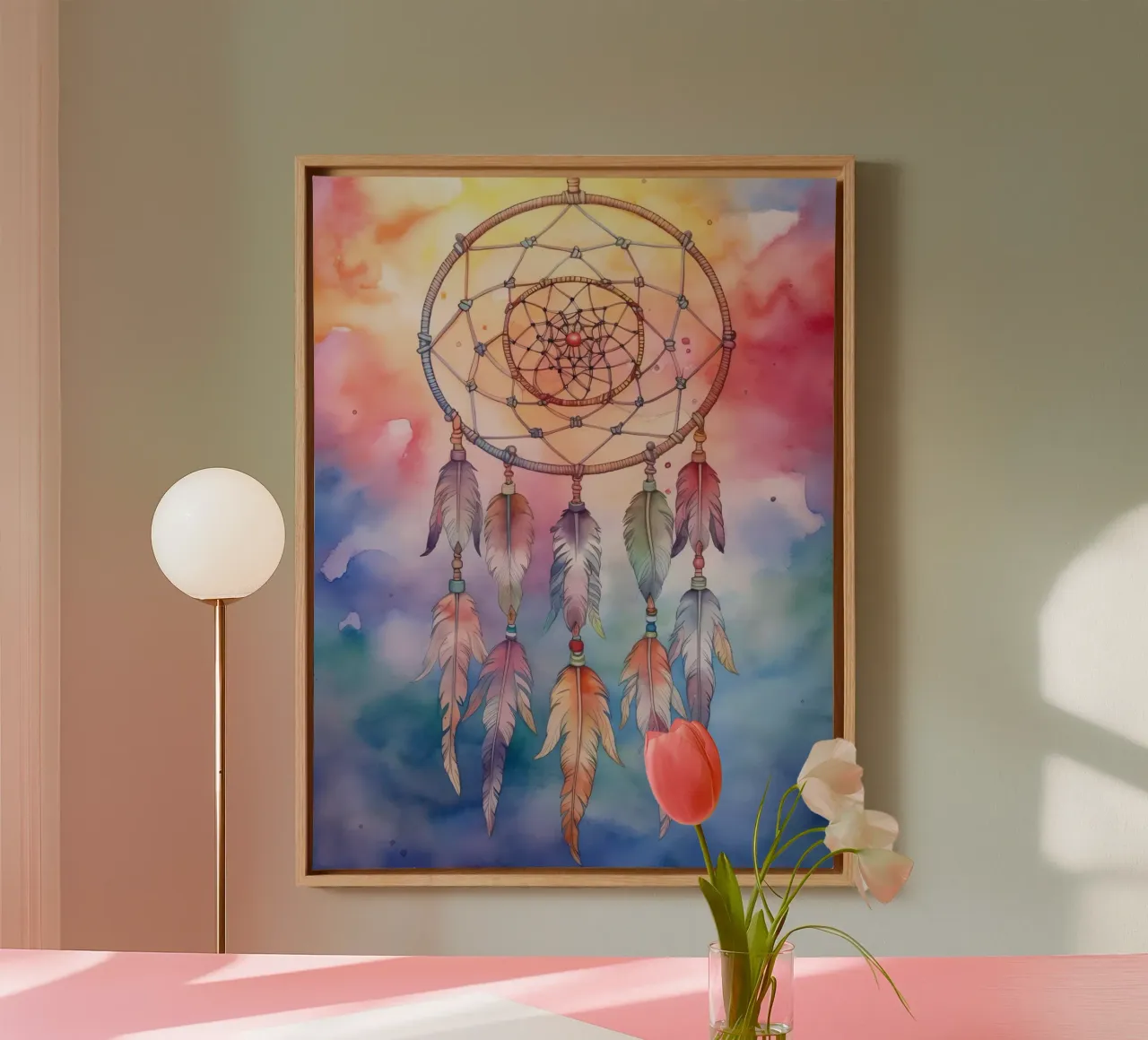 Attrape-rêve canvas met Baklijst van Théïa's Fantasia World