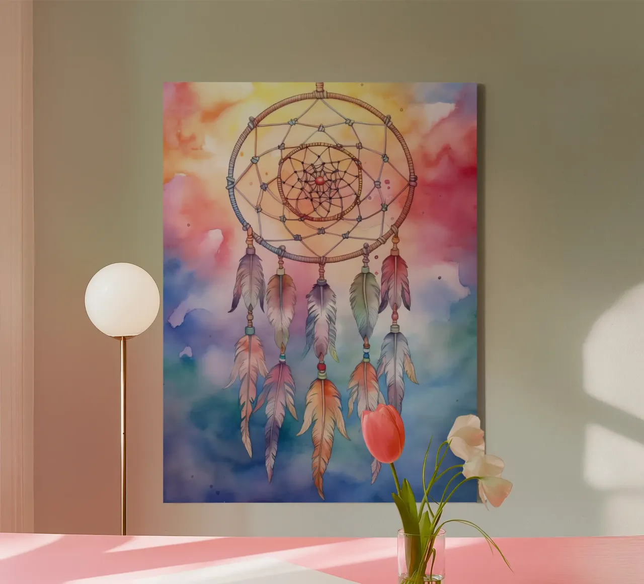 Attrape-rêve canvas met Baklijst van Théïa's Fantasia World