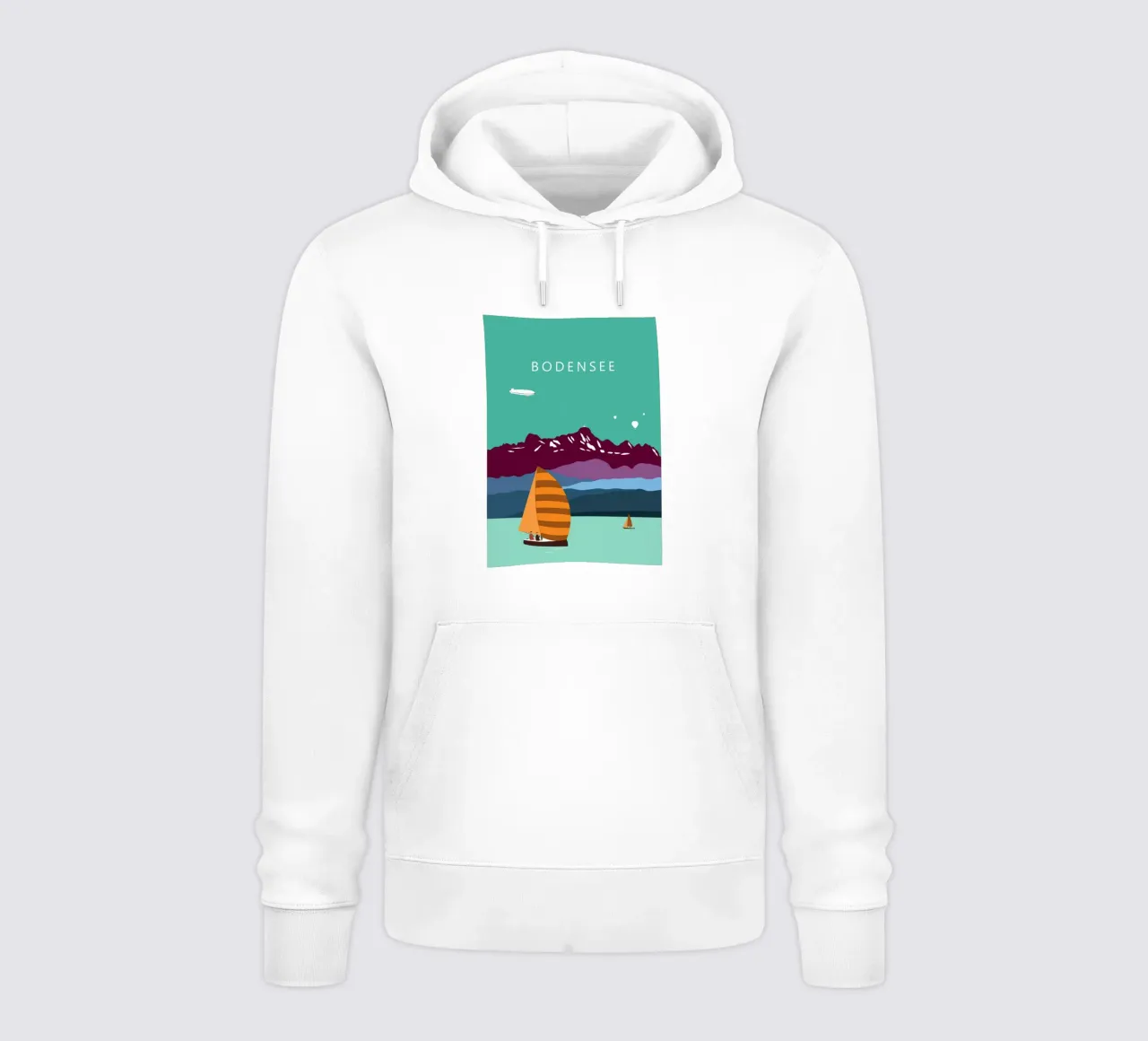 Bodensee, Konstanz, Lindau, Bregenz, Friedrichshafen, Säntis felpa con cappuccio da Taimanta