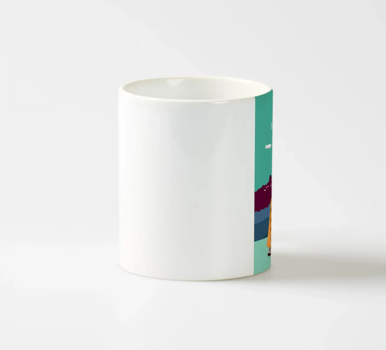 Bodensee, Konstanz, Lindau, Bregenz, Friedrichshafen, Säntis tazza in ceramica da Taimanta