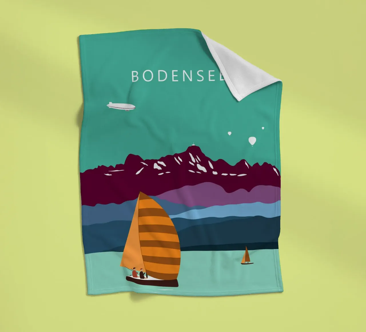 Bodensee, Konstanz, Lindau, Bregenz, Friedrichshafen, Säntis coperta in pile da Taimanta