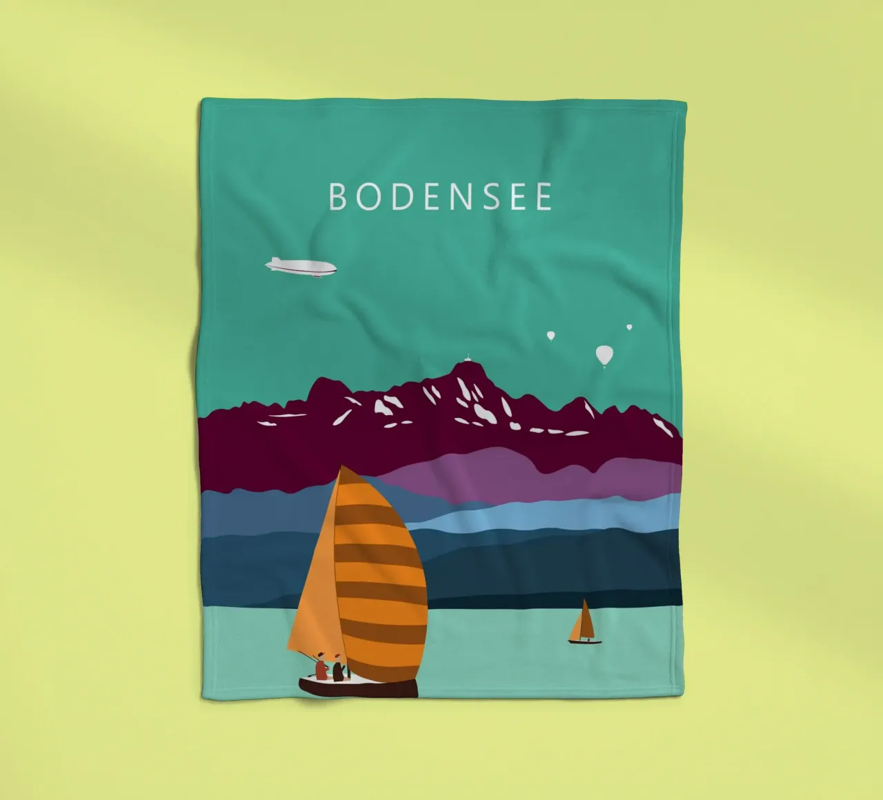 Bodensee, Konstanz, Lindau, Bregenz, Friedrichshafen, Säntis coperta in pile da Taimanta