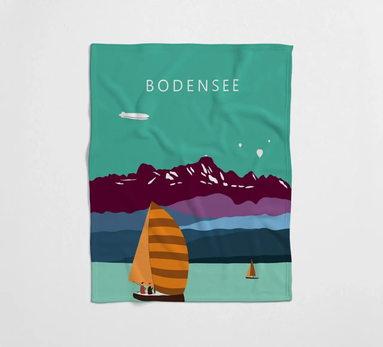 Bodensee, Konstanz, Lindau, Bregenz, Friedrichshafen, Säntis coperta in pile da Taimanta