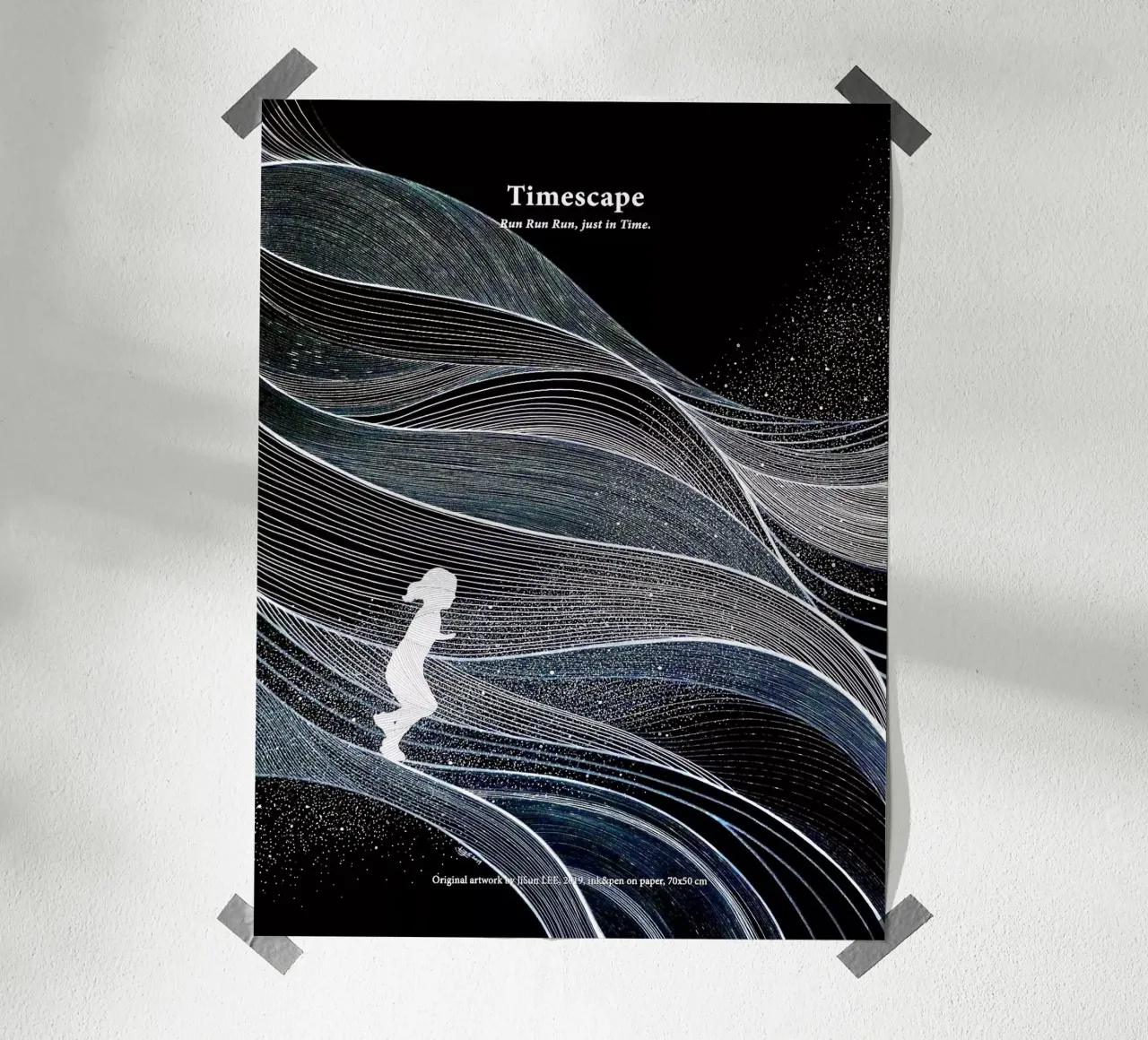Timescape - 2 poster con telaio in alluminio da artleejisun