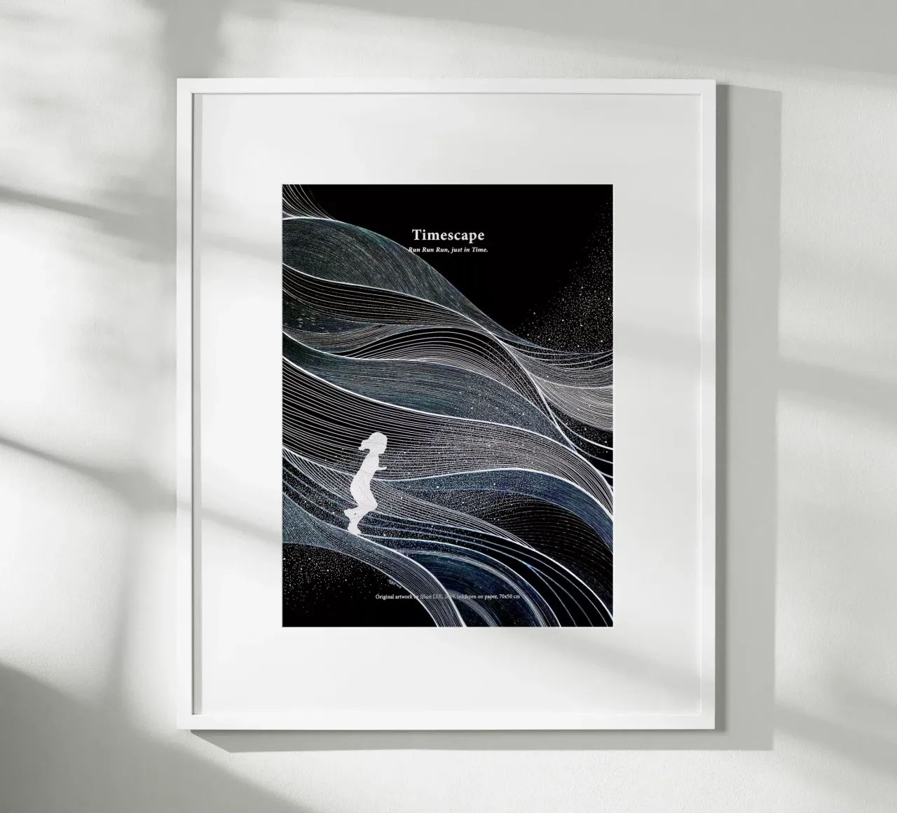 Timescape - 2 poster con telaio in alluminio da artleejisun