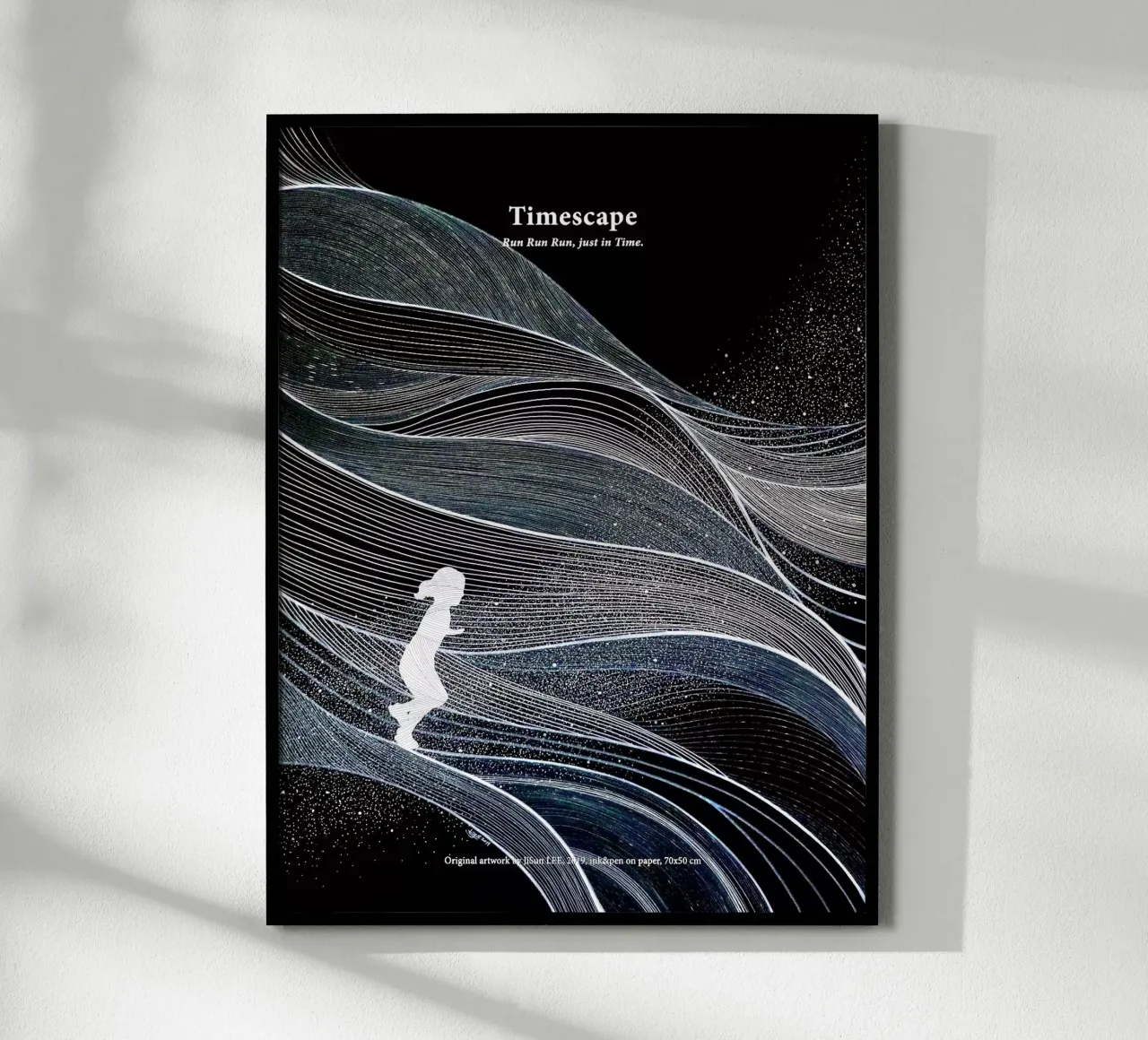 Timescape - 2 poster con telaio in alluminio da artleejisun