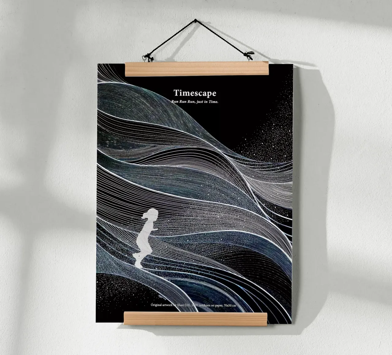 Timescape - 2 poster con telaio in alluminio da artleejisun