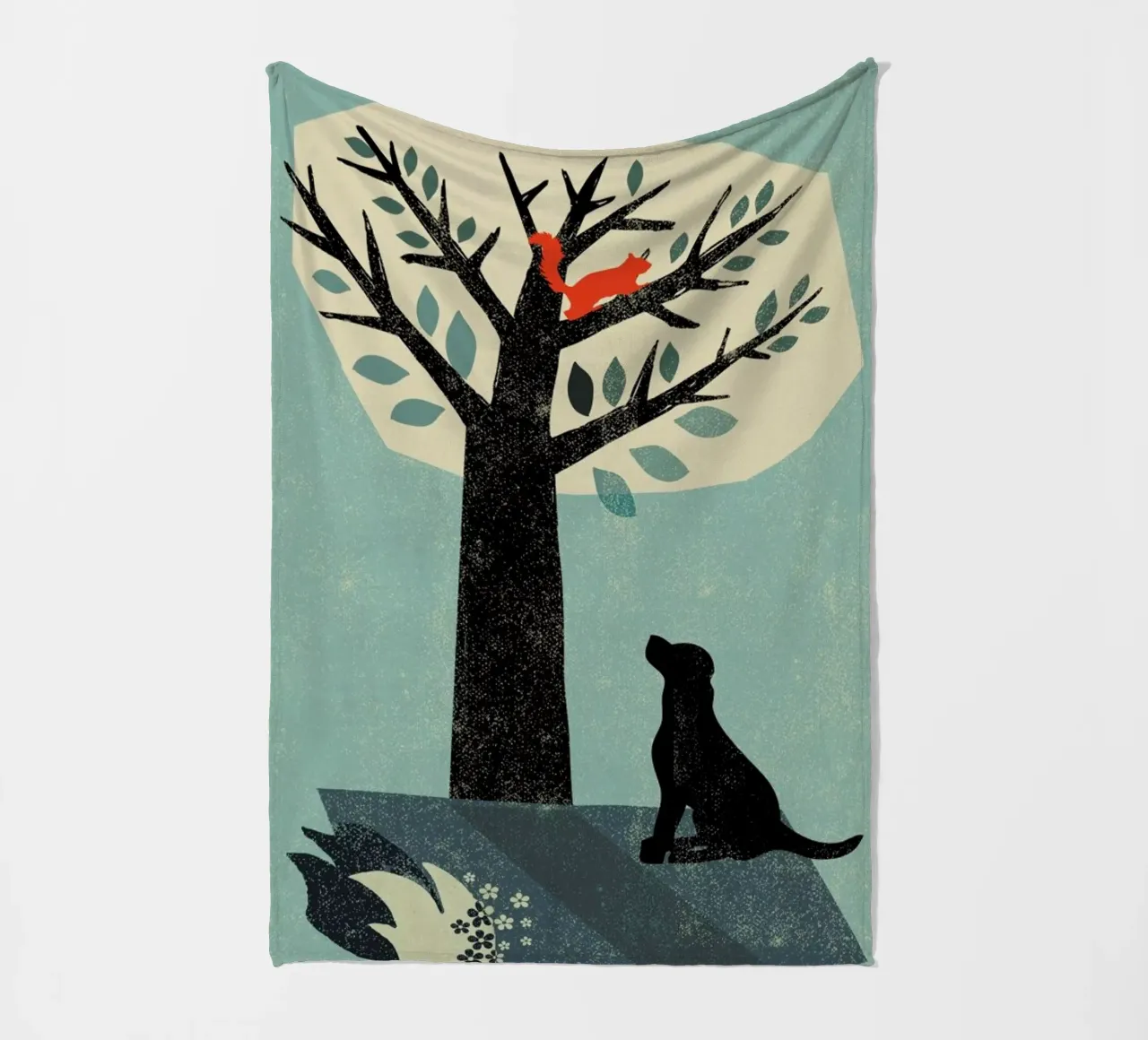 Dog and Squirrel coperta in pile da Rocket68