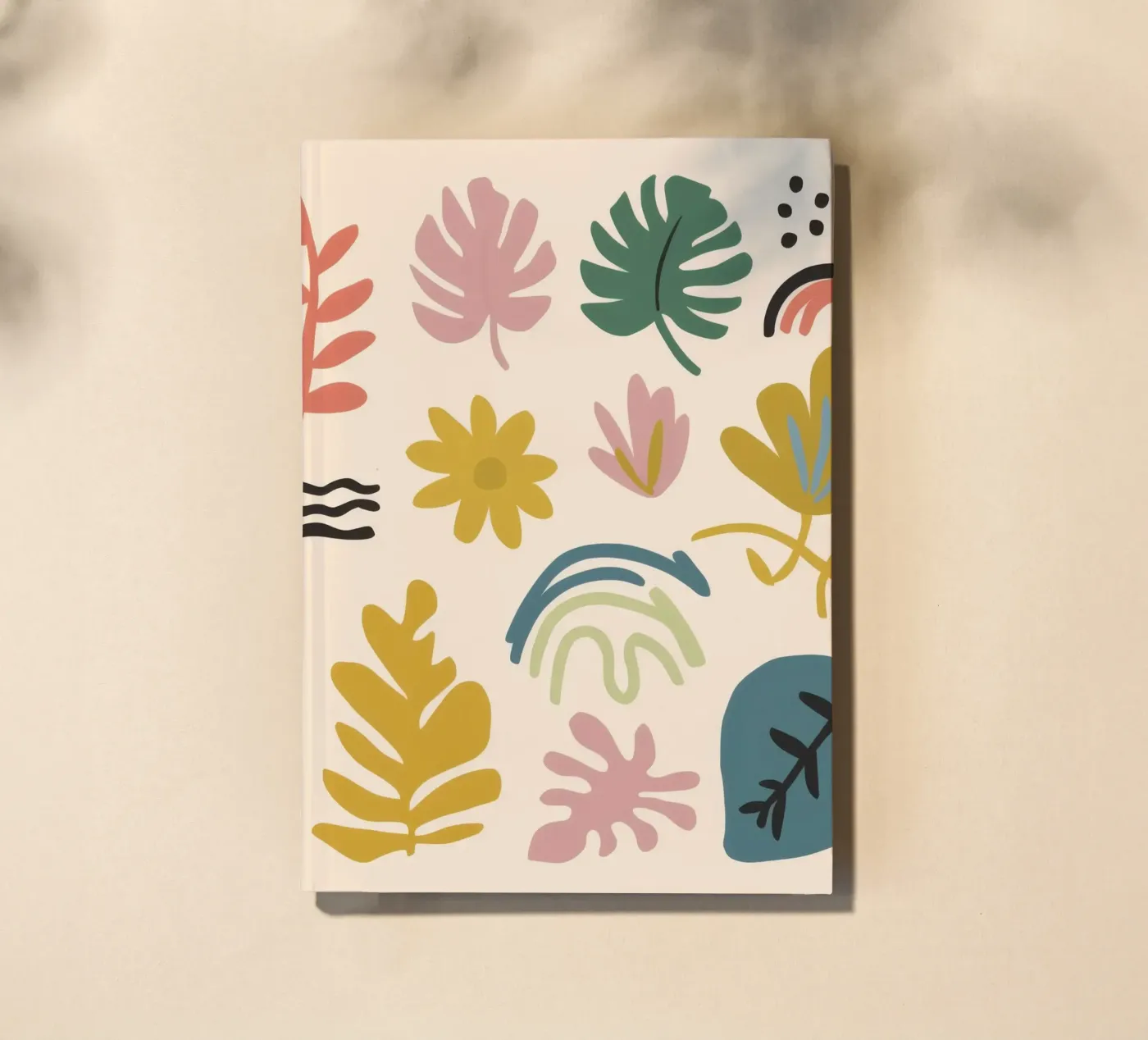 Botanical Abstract Patchwork notebook by Luxe Brush