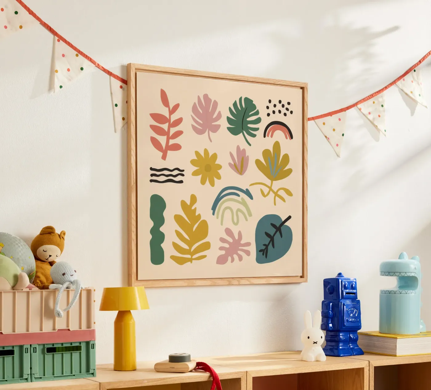 Patchwork botanique abstrait plexiglas de Luxe Brush