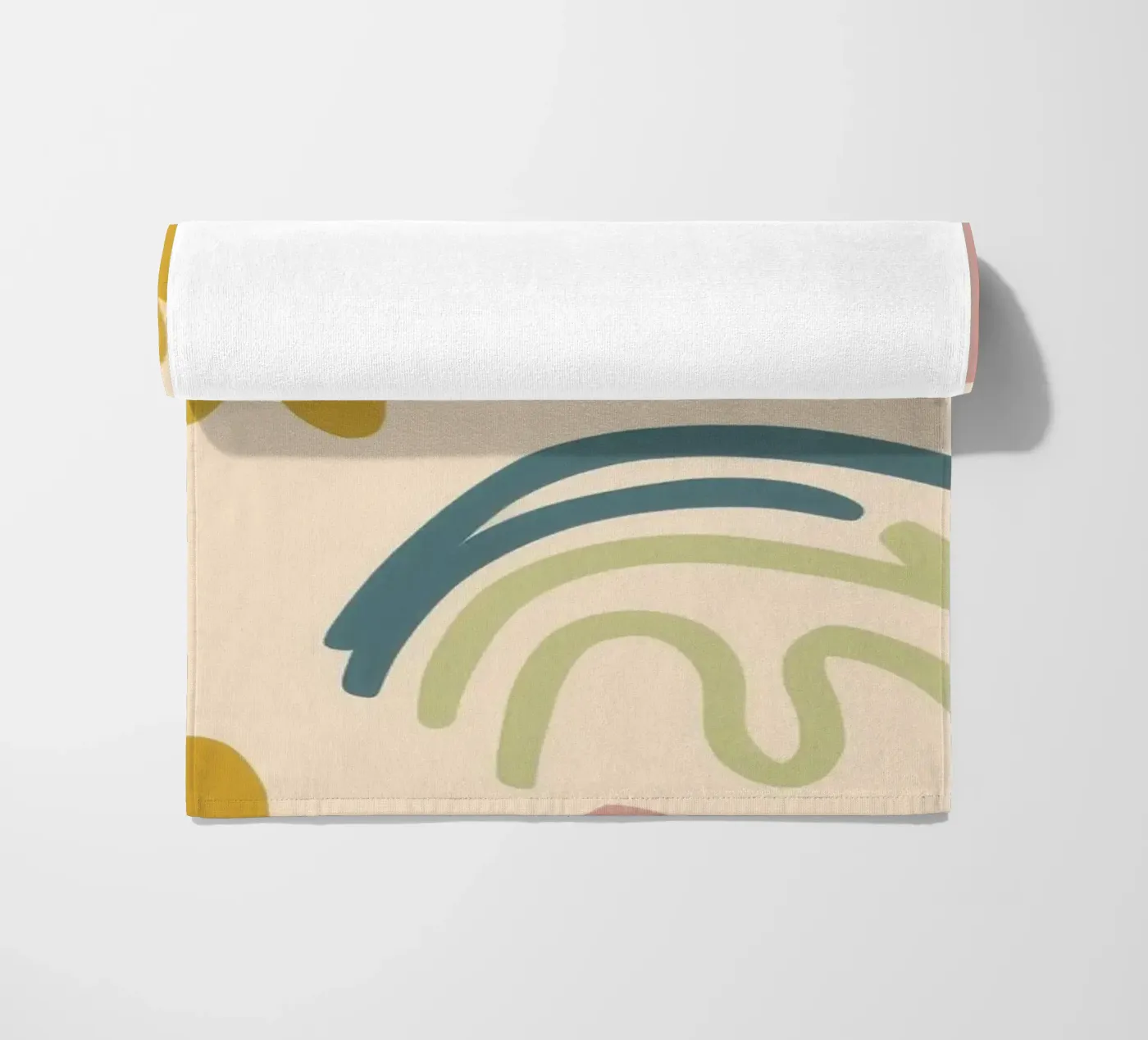 Patchwork botanico astratto telo mare da Luxe Brush