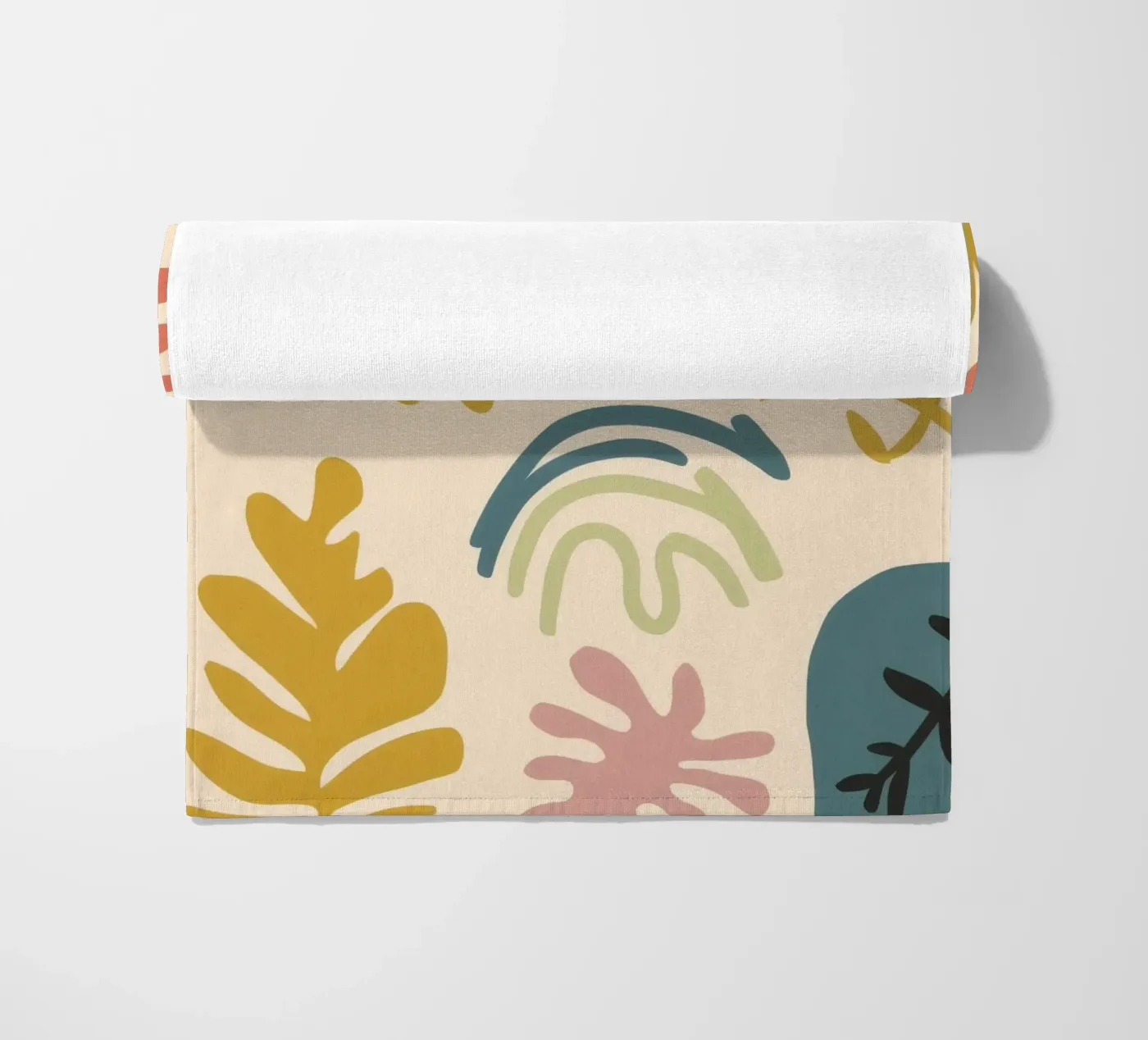 Patchwork botanico astratto telo mare da Luxe Brush