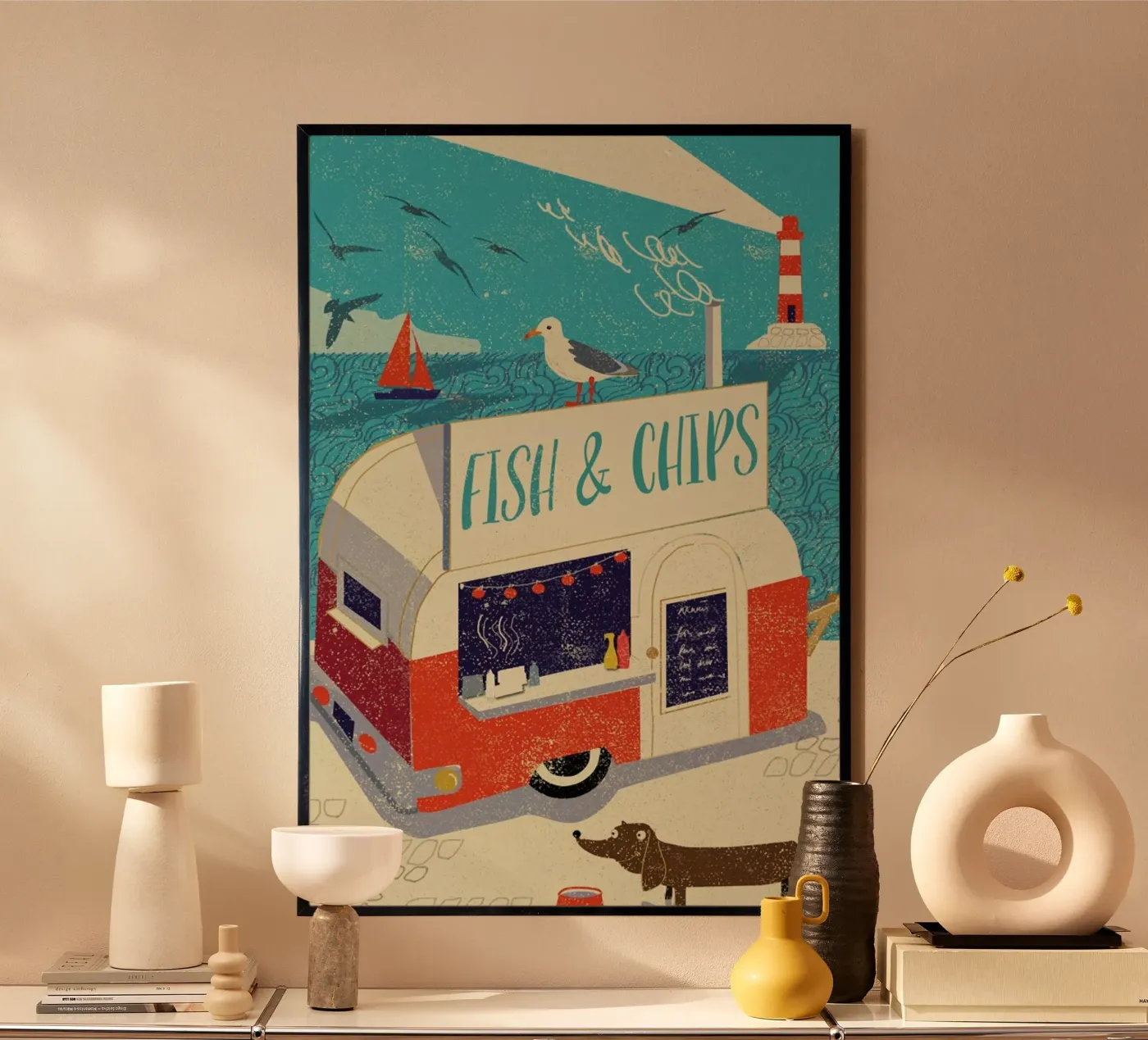 Fish and Chips poster by Rocket68