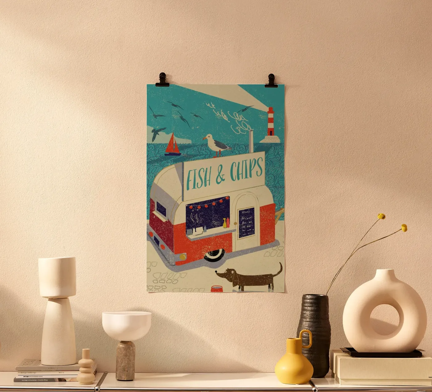 Fish and Chips poster by Rocket68