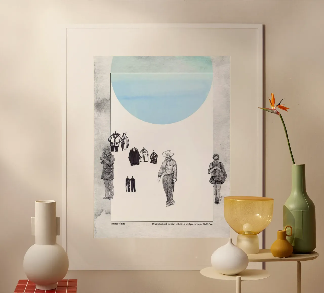 Frames of Life - 2 poster con telaio in legno da artleejisun