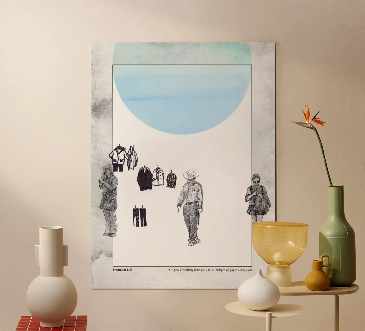 Frames of Life - 2 poster con telaio in legno da artleejisun