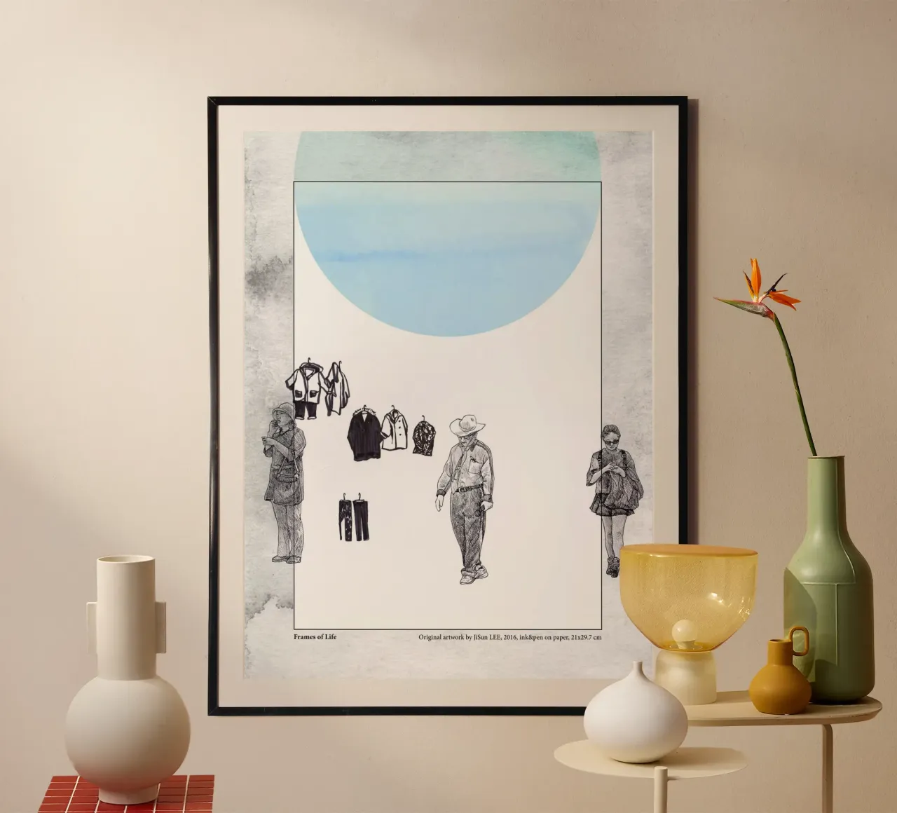Frames of Life - 2 poster con telaio in legno da artleejisun