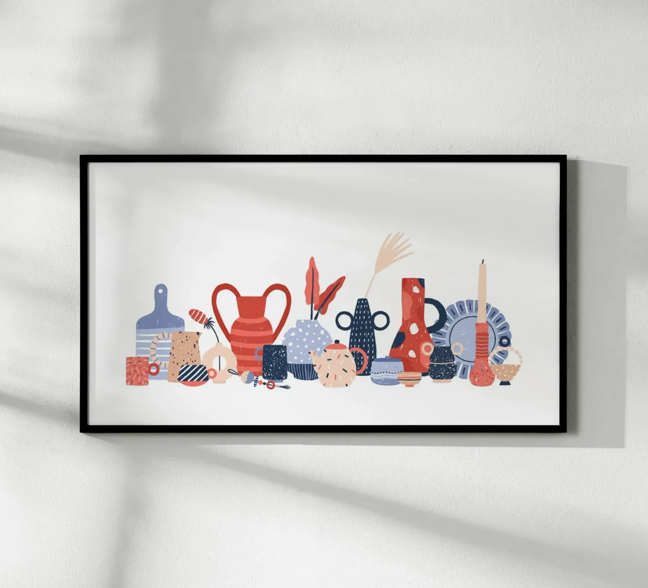 Pottery poster con telaio in legno da artographieHome