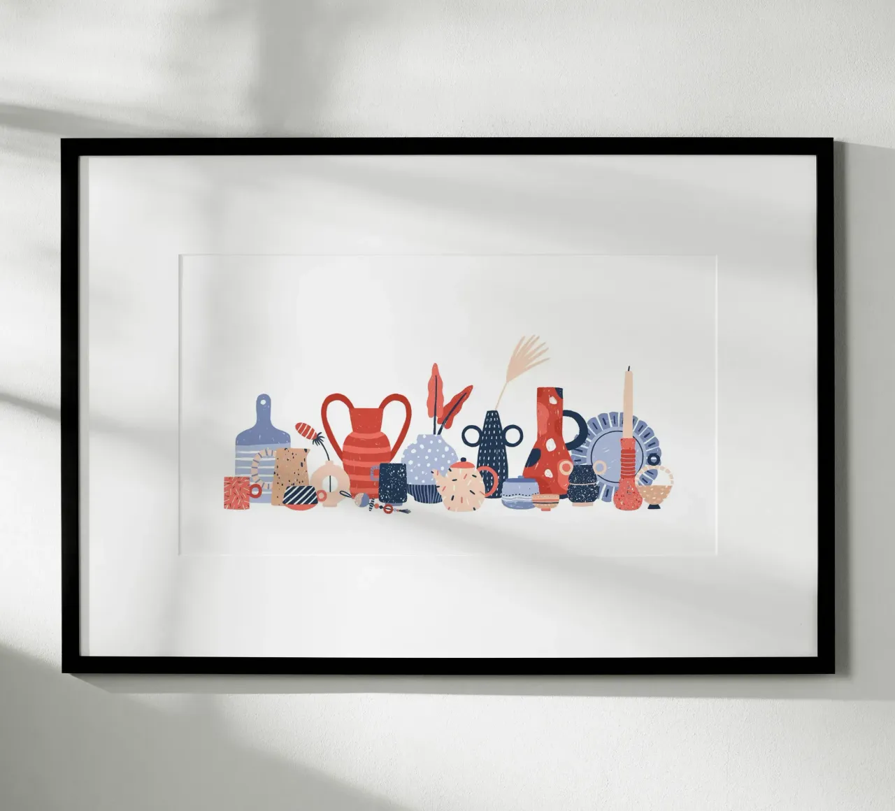 Pottery poster con telaio in legno da artographieHome