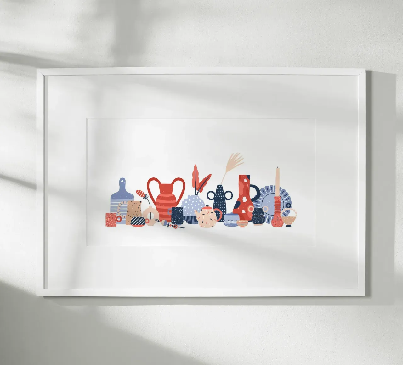 Pottery poster con telaio in legno da artographieHome