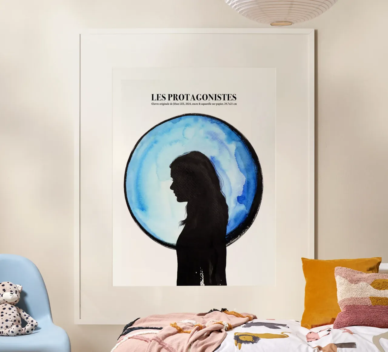 Les Protagonistes - 3 poster with aluminum frame by artleejisun