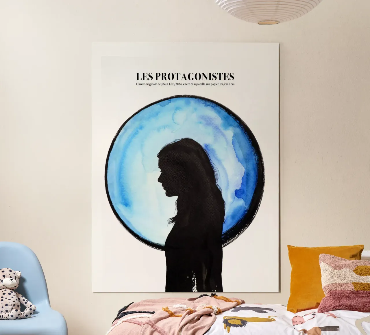 Les Protagonistes - 3 poster with aluminum frame by artleejisun