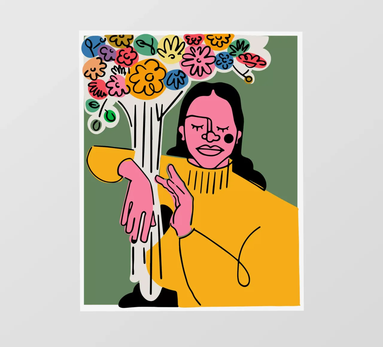 Die Blumen Fototapete von Portraits