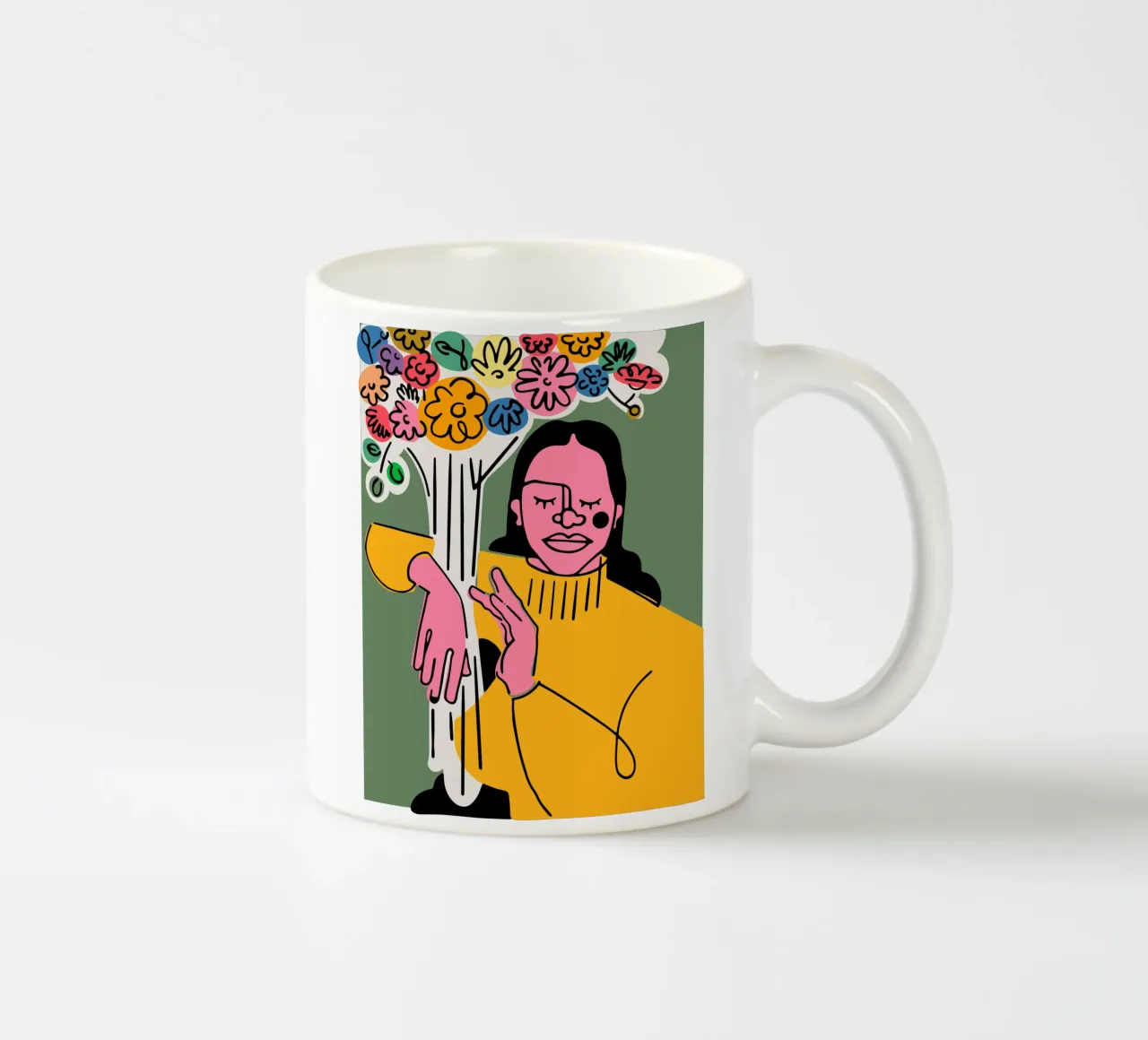 I fiori tazza in ceramica da Portraits