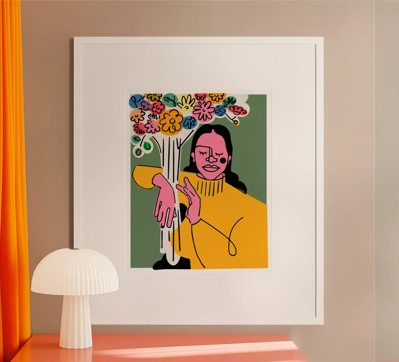 Die Blumen Poster von Portraits