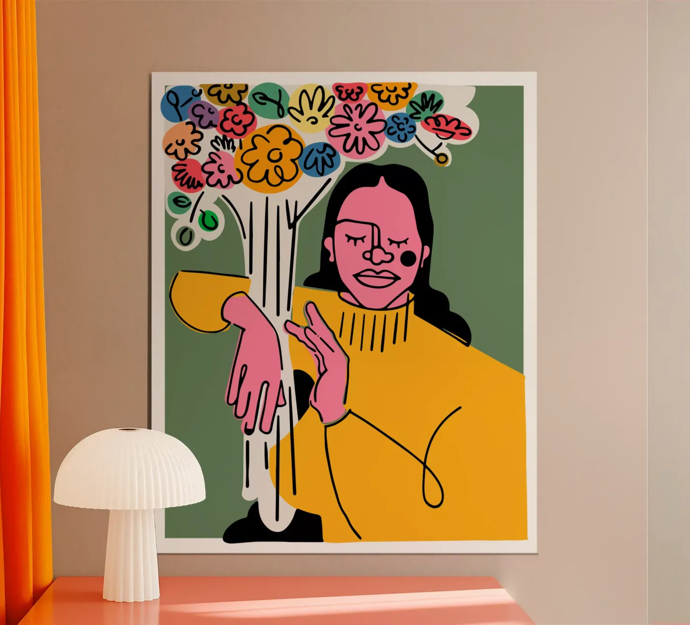 Die Blumen Poster von Portraits