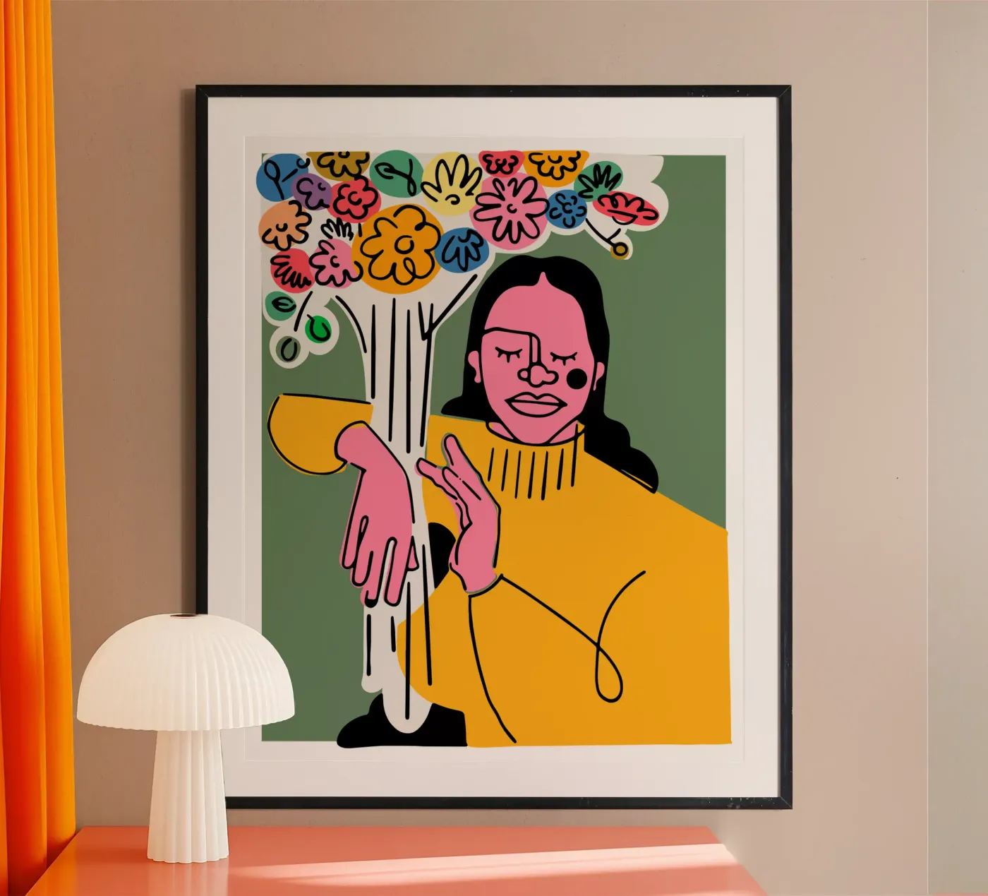 Die Blumen Poster von Portraits